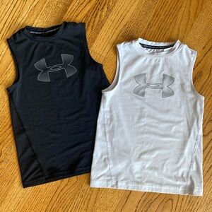 Under Armour fitted tank tops. Sz YXS
